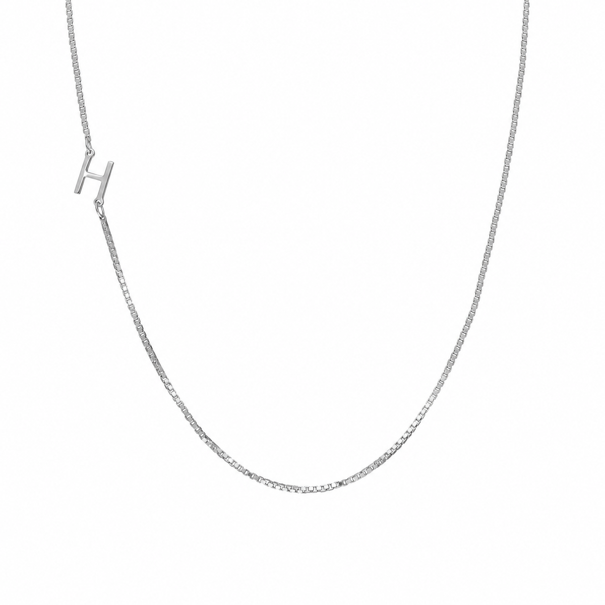 Kişiye Özel Köprücük Harf Küp Zincir Kolye | 925 Ayar Gümüş – Jeweliay Jewelry – 3 – Silver beyaz fon #RENK_silver