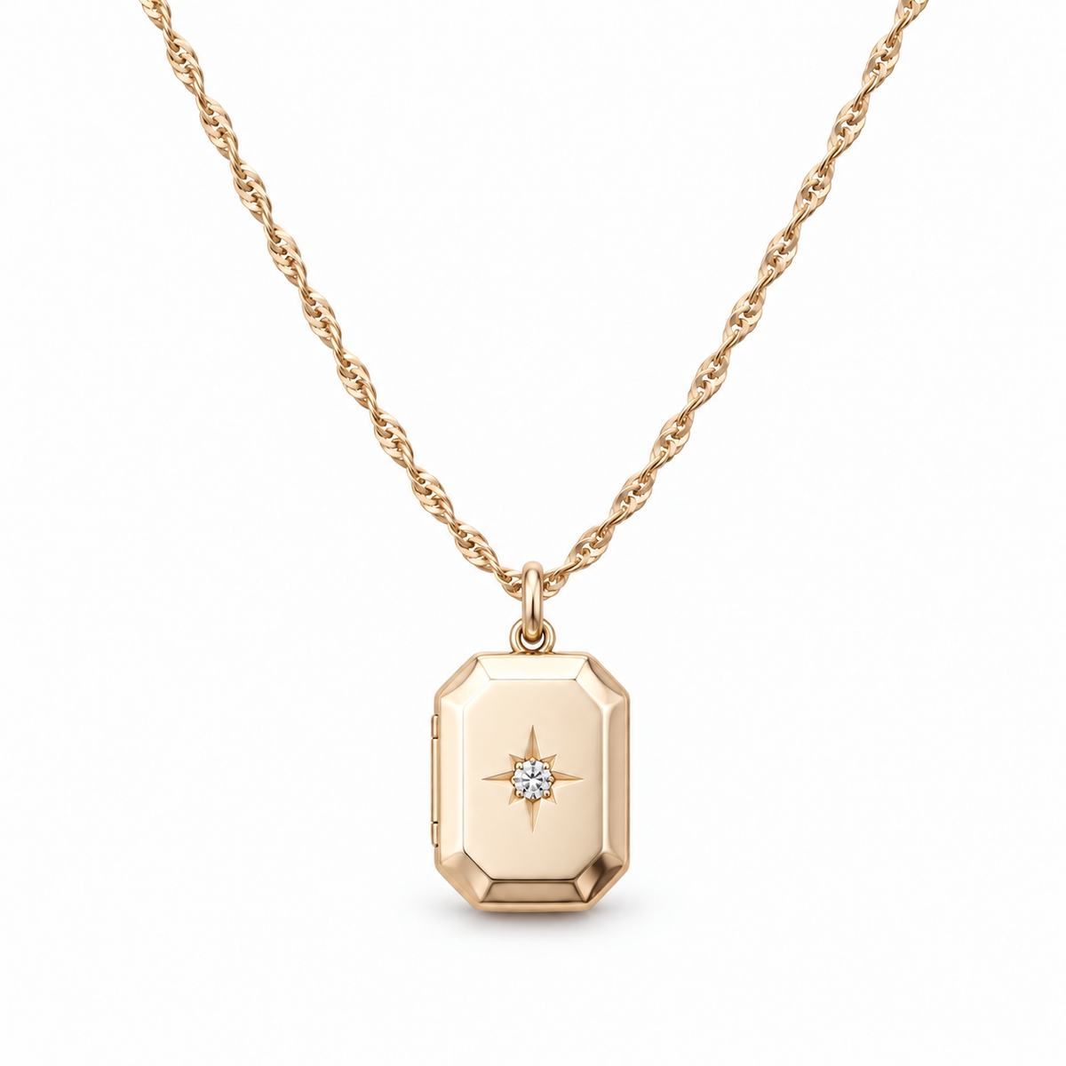 Kişiye Özel Kutup Yıldızı Fotoğraflı Kapaklı Kolye | 925 Ayar Gümüş – Jeweliay Jewelry – 1