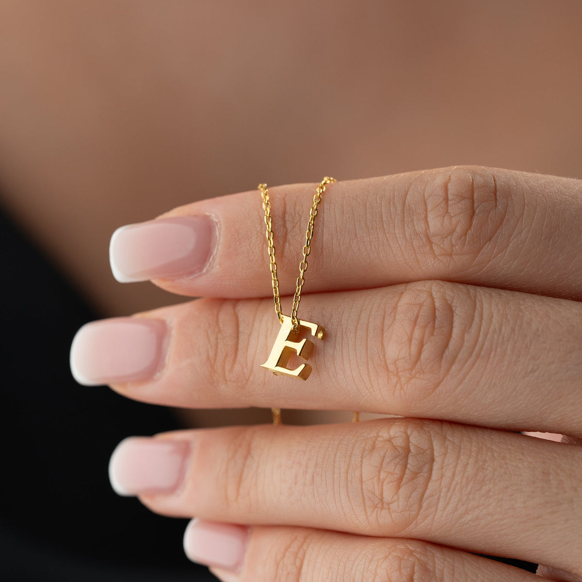 Kişiye Özel Minimal Harf Tasarım Kolye | 925 Ayar Gümüş – Jeweliay Jewelry – 7