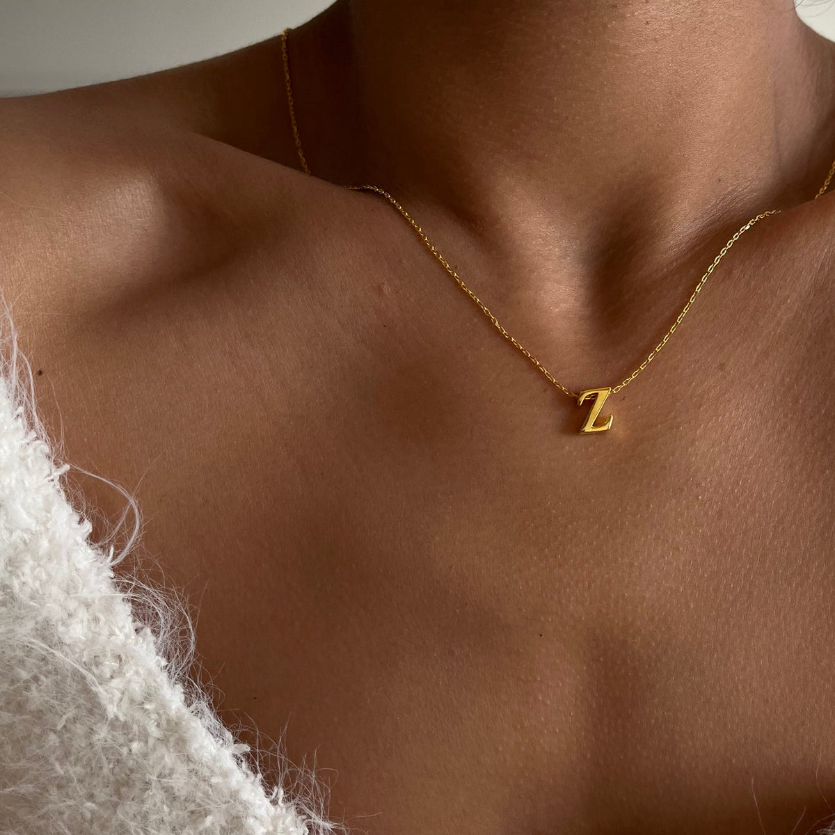 Kişiye Özel Minimal Harf Tasarım Kolye | 925 Ayar Gümüş – Jeweliay Jewelry – 9