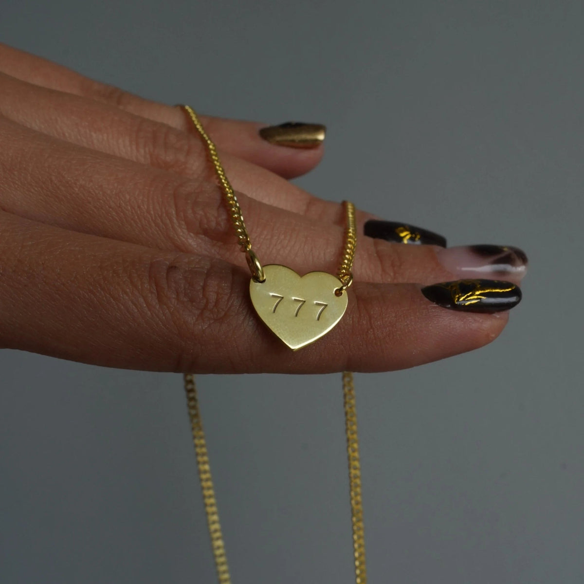 Kişiye Özel Şans Sayısı Yazılı Kalp Kolye | 925 Ayar Gümüş – Jeweliay Jewelry – 4