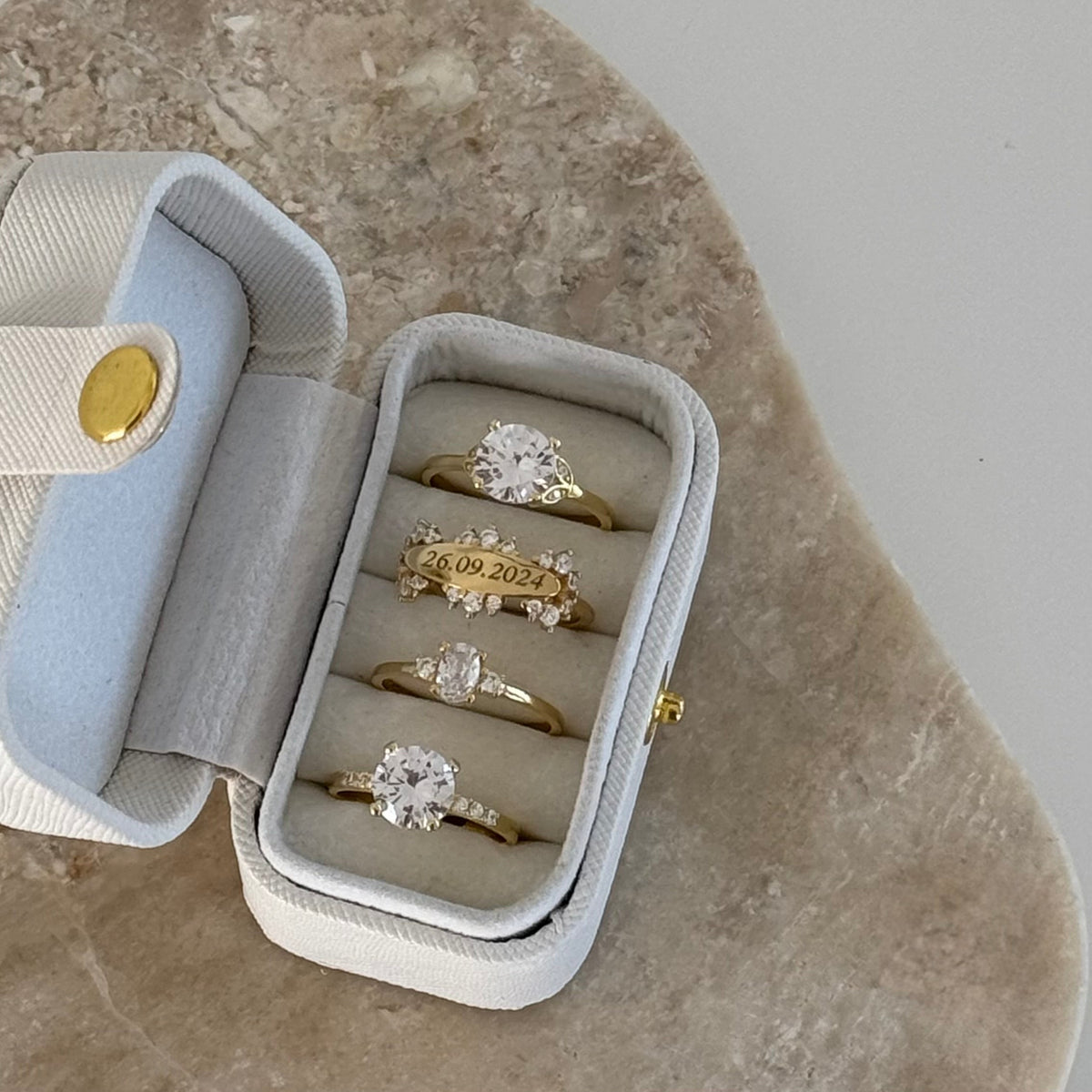 Kişiye Özel Save The Date Yüzük | 925 Ayar Gümüş – Jeweliay Jewelry – 2