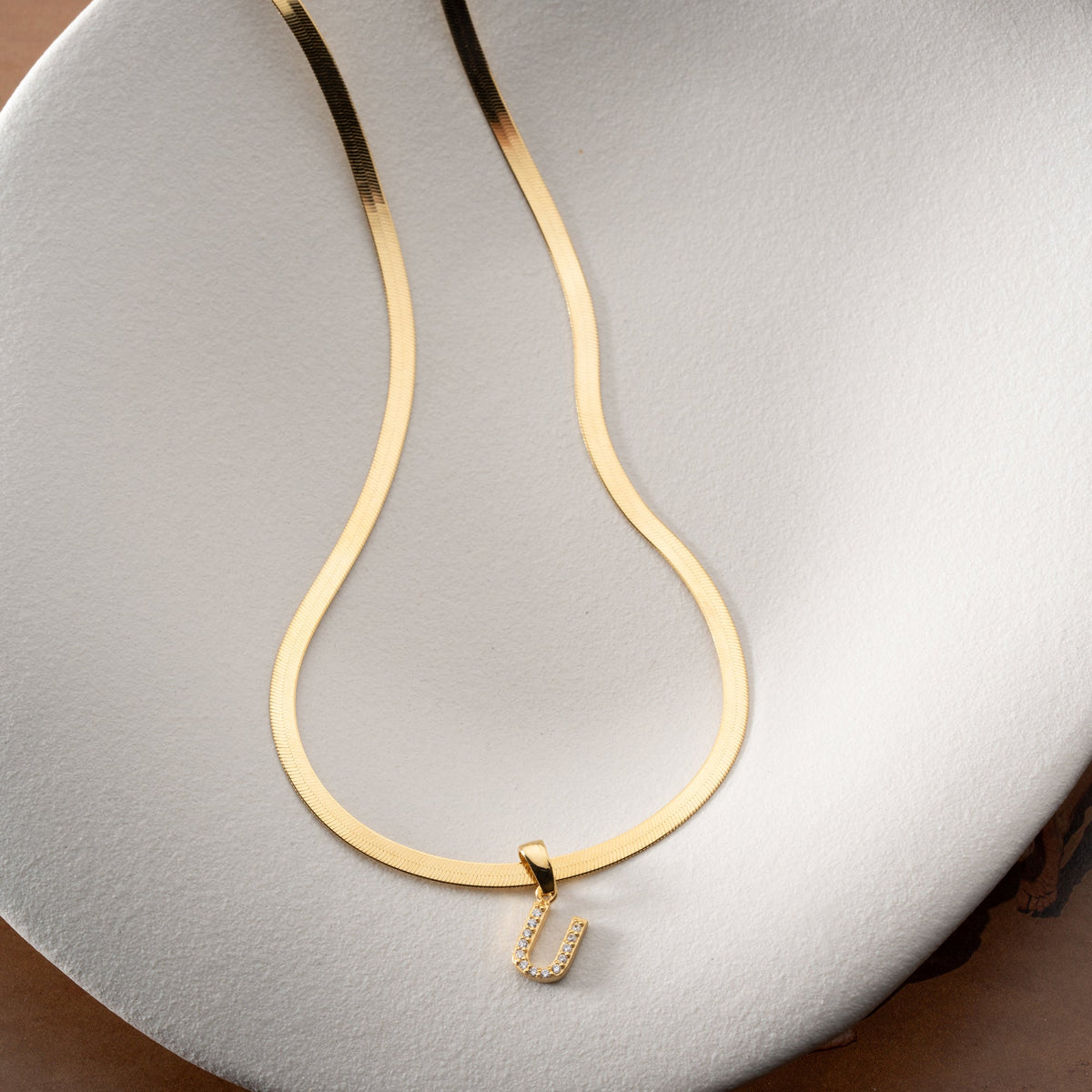 Kişiye Özel Zirkon Taşlı Harf Sallantılı İtalyan Zincir Kolye | 925 Ayar Gümüş – Jeweliay Jewelry – 5
