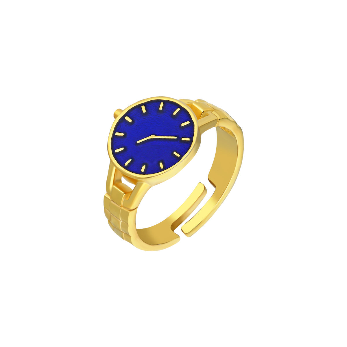 Lacivert Mineli Saat Yüzük | 925 Ayar Gümüş – Jeweliay Jewelry – 1 – Gold beyaz fon #RENK_gold