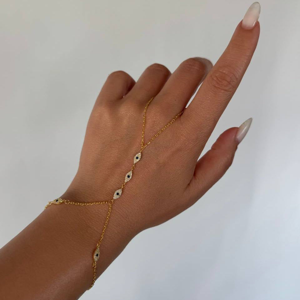 Mini Safir Taşlı Göz Şahmeran | 925 Ayar Gümüş – Jeweliay Jewelry – 6