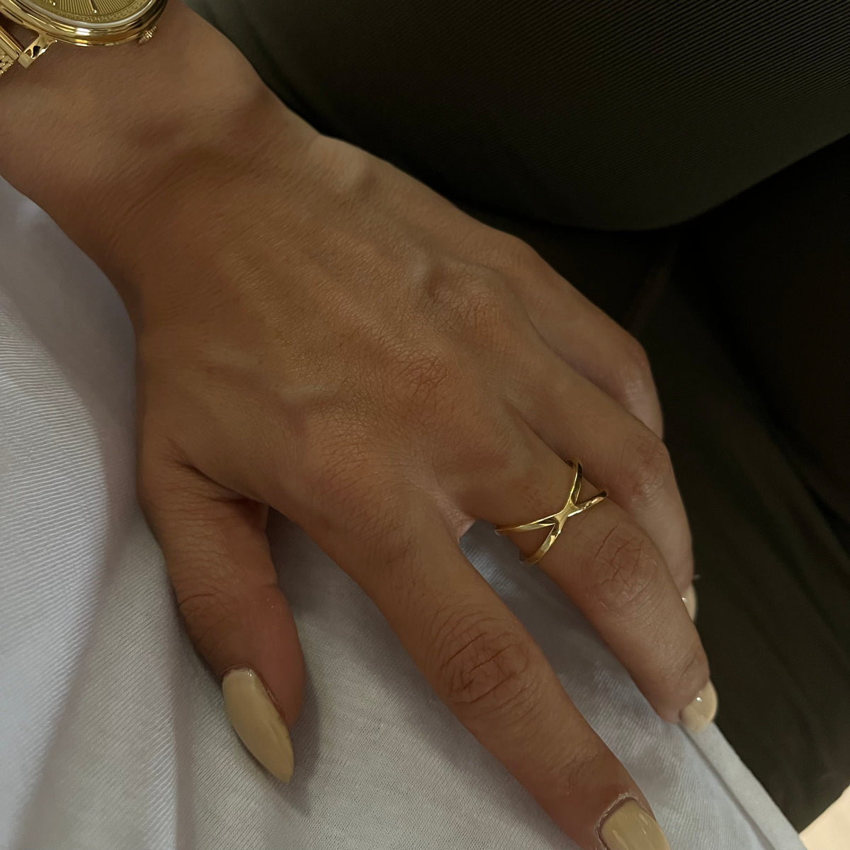 Minimal Sade Cross Yüzük | 925 Ayar Gümüş – Jeweliay Jewelry – 4