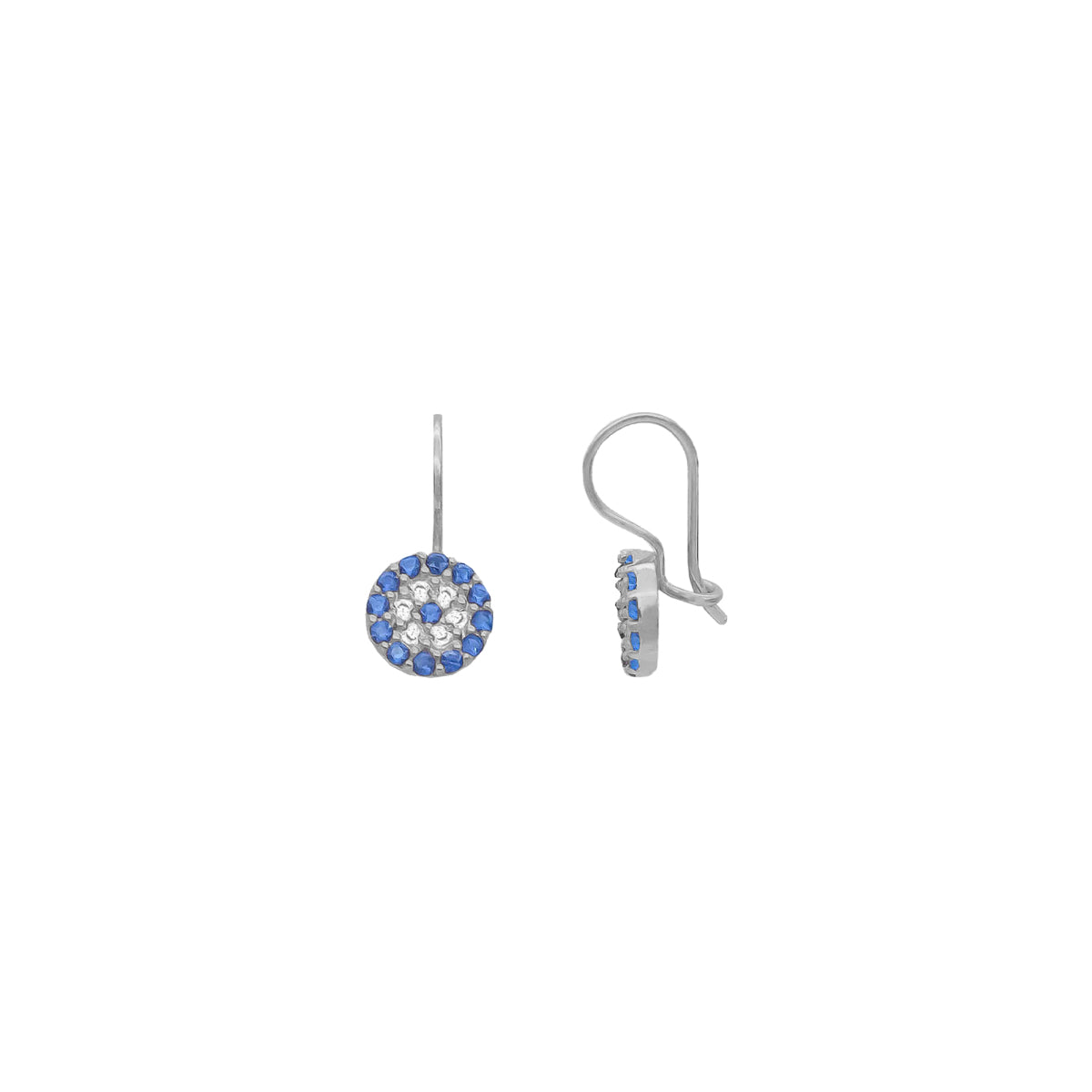 Nazar Tel Mengeç Küpe | 925 Ayar Gümüş – Jeweliay Jewelry – 2 – Silver beyaz fon #RENK_silver