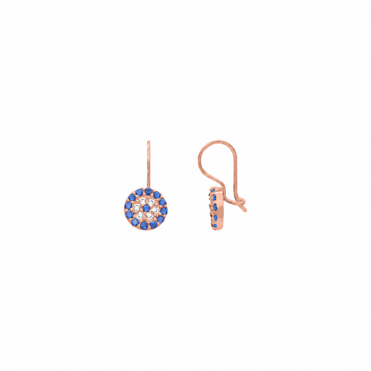 Nazar Tel Mengeç Küpe | 925 Ayar Gümüş – Jeweliay Jewelry – 3 – Rose beyaz fon #RENK_rose