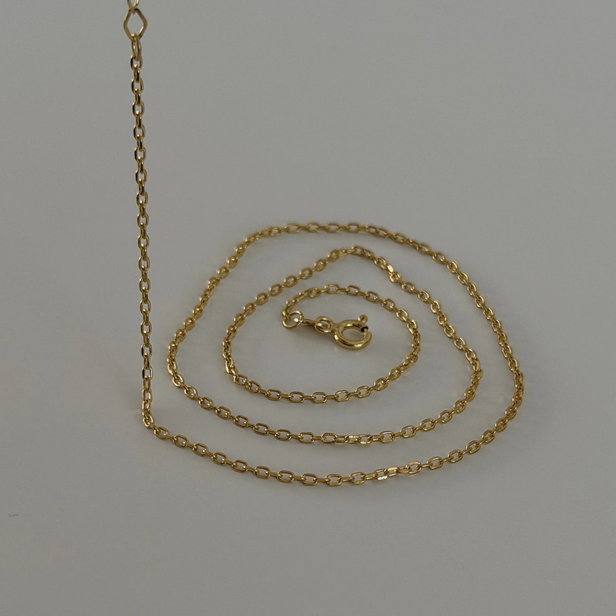 Orta Forse Zincir Kolye | 925 Ayar Gümüş – Jeweliay Jewelry – 1 – Gold ürün ve halka detayı