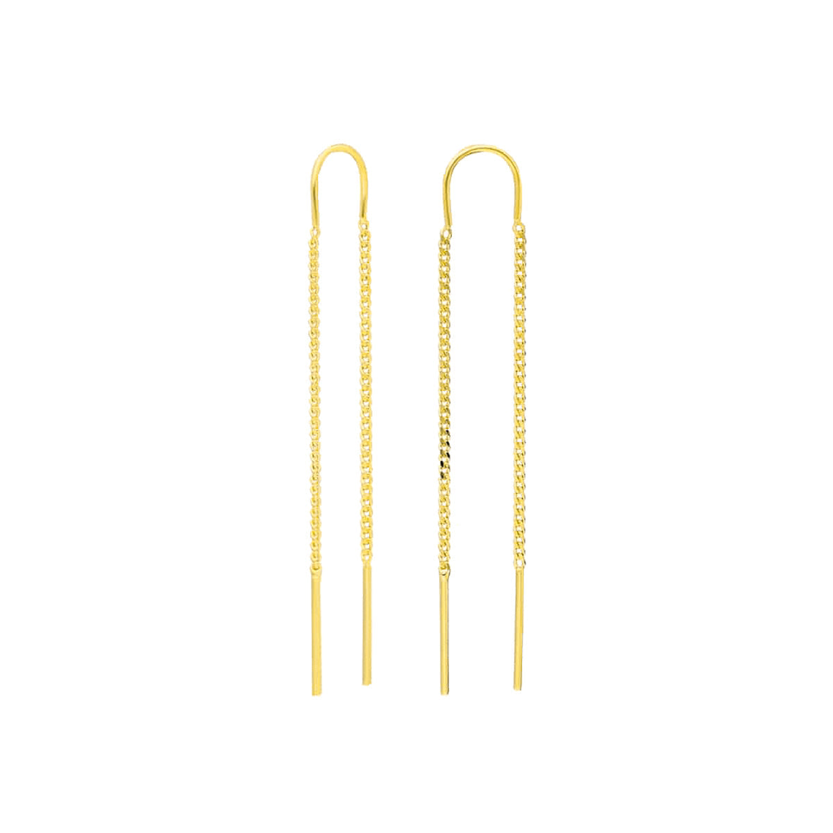 Spagetti Sallantılı Küpe | 925 Ayar Gümüş – Jeweliay Jewelry – 1 – Gold beyaz fon #RENK_gold