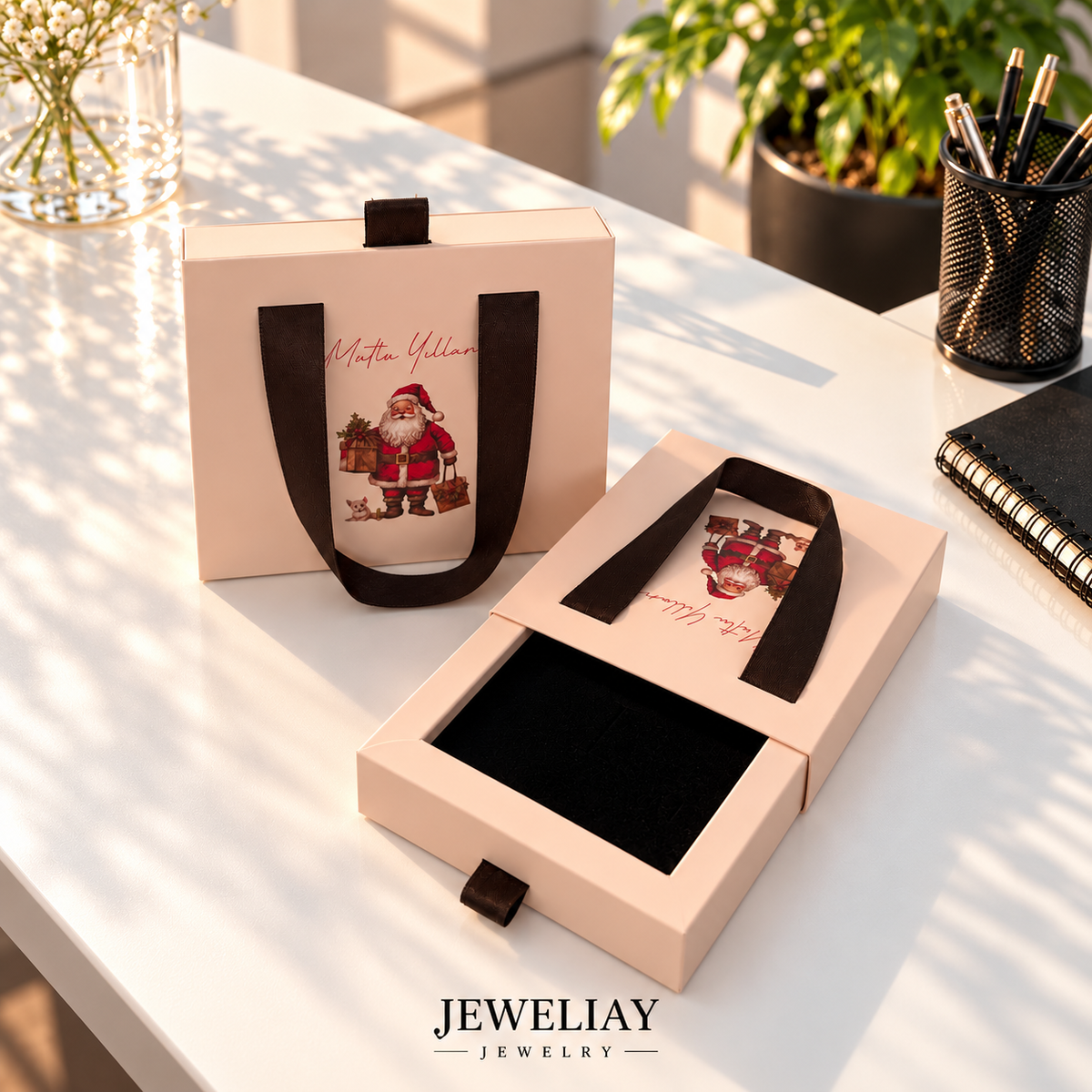 Yılbaşı Temalı Çantalı Çekmeceli Takı Kutusu – Jeweliay Jewelry – 1
