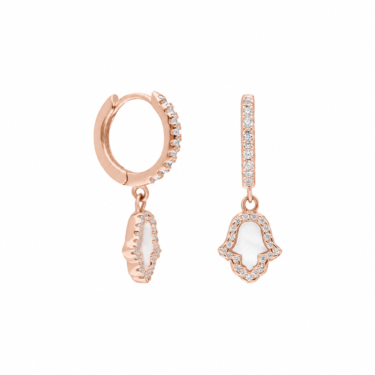 Zirkon Taşlı Mineli Fatma Ana Eli Küpe | 925 Ayar Gümüş – Jeweliay Jewelry – 3 – Rose beyaz fon #RENK_rose