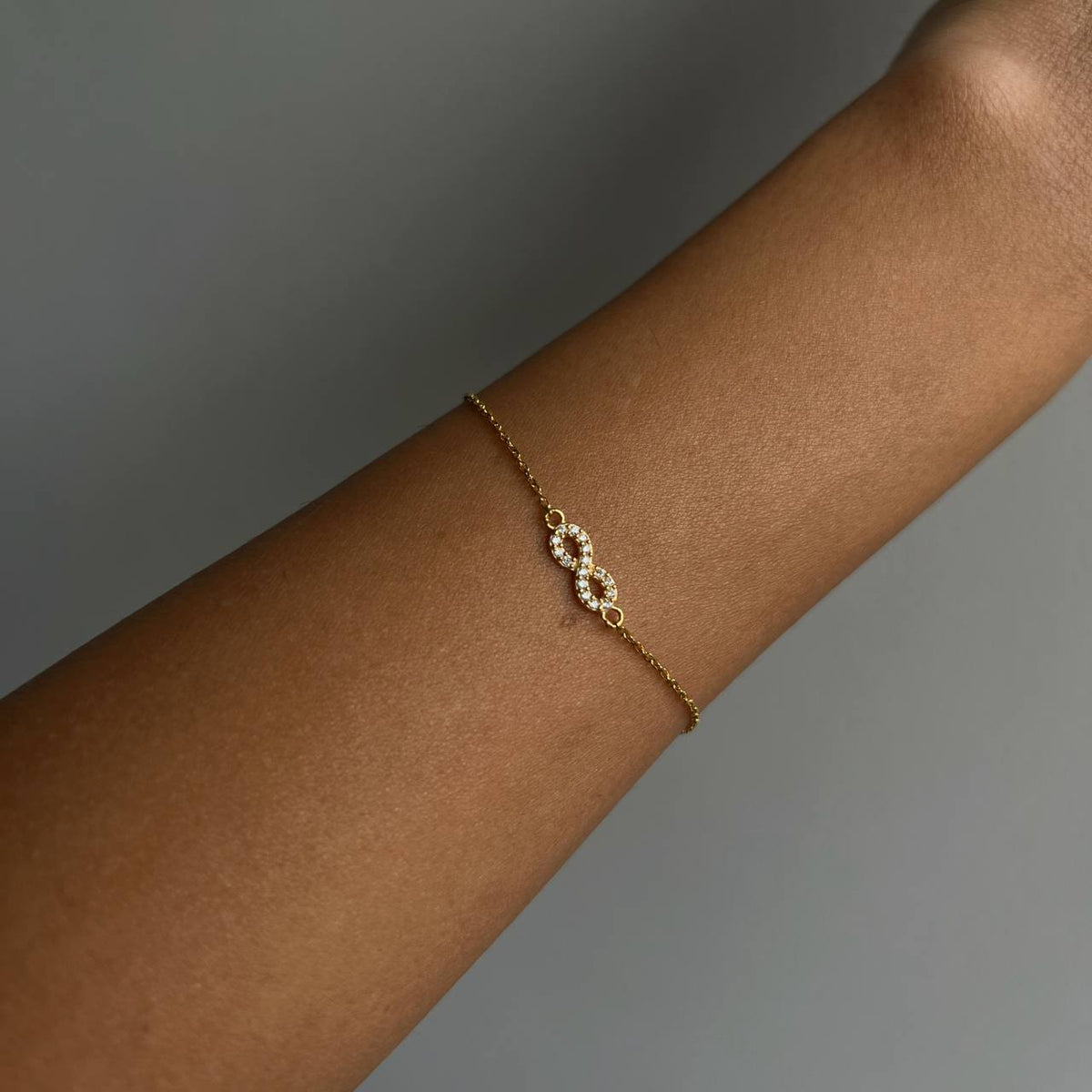 Zirkon Taşlı Minimal Sonsuzluk Bileklik | 925 Ayar Gümüş – Jeweliay Jewelry – 4