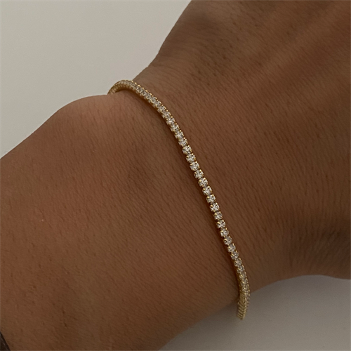 Zirkon Taşlı Su Yolu Bileklik | 925 Ayar Gümüş – Jeweliay Jewelry – 5
